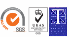 ISO 9001; 2000
and UKAS logos