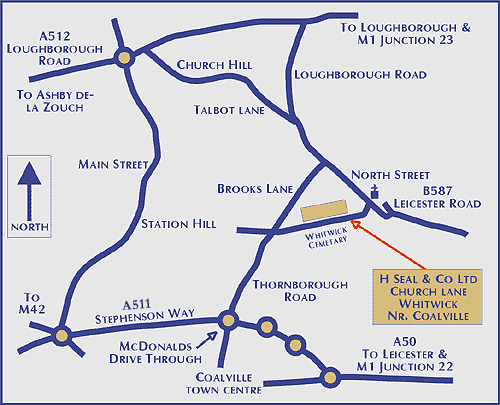Map showing H seal's geographical location
