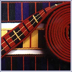 webbing for dog leads - colourful and strong